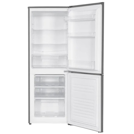 MPM MPM-185-KB-42 alulfagyasztós kombinált hűtőszekrény,114/71L,sötét inox,55x57x137cm