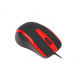 Havit MS753 USB 2.0 univerzális egér, fekete/piros