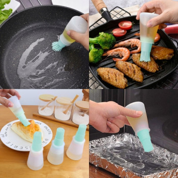 Szilikon olajozó ecset 60 ml kék, 57518BL