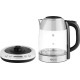 ECG RK1781 1,7l üveg/nemesacél vízforraló 40 ÉS 100 ° C KÖZÖTTI HŐMÉRSÉKLET-SZABÁLYOZÁSSAL különböző típusú teákhoz, meleg italokhoz és bébiételekhez