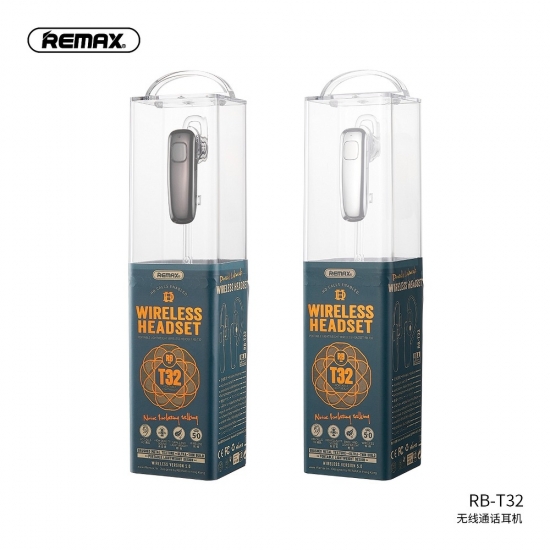 Remax RB-T32 Vezeték nélküli Bluetooth fülhallgató headset ezüst