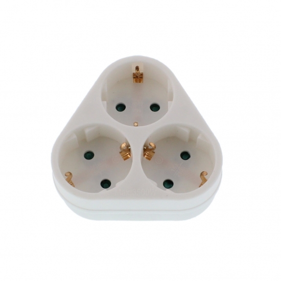 Well ELAD-3SH-02WL Hármas elosztó, 3x2P+E, max:16A, 250 V, IP20, ELAD3SH02WL