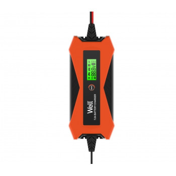 Well Autós akkumulátor töltő- 230V – 6V/2A-12V/7,2A automata CHAR-CAR-8612-WL