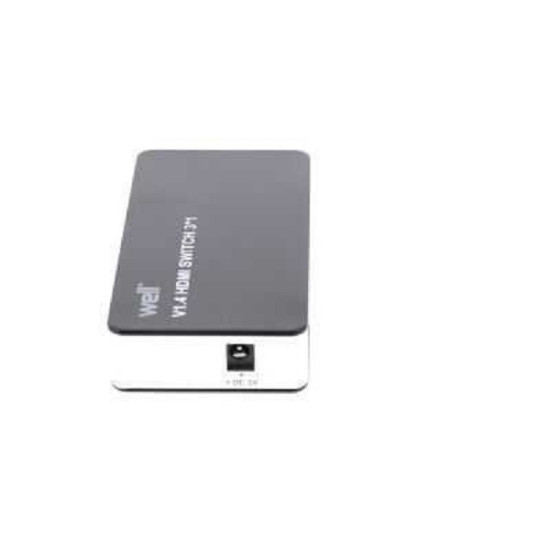 Well 3 portos Full HDMI elosztó LED-es kijelző, SW-HDMI1.4/3-RC-WL