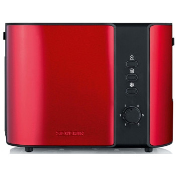 Severin AT2217 Kenyérpirító Piros/Fekete