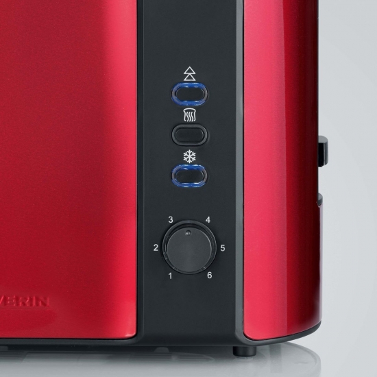 Severin AT2217 Kenyérpirító Piros/Fekete