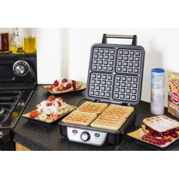 Bestron ASW281 Gofrisütő, Inox, 1100 W