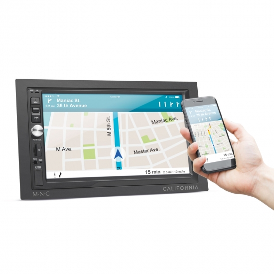 MNC Multimédiás fejegység "California" - 2 DIN - 4 x 50 W - WiFi - BT - MP5 - AUX - SD - USB GL39753