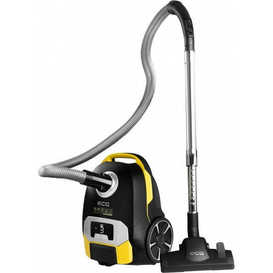 ECG VP S5020 Animal Comfort porzsákos porszívó , 800W, mini turbó fej, fekete/sárga, VPS5020