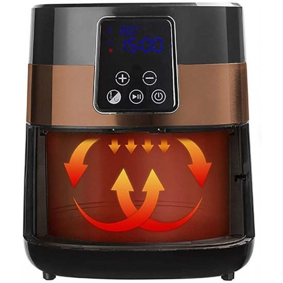 Bestron AAF7003DCO digitális légkeveréses sütő, 1300W, PrepAir technológia, 4l, időzítő, 20