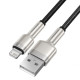 Baseus CALJK-B01 Cafule USB / Lightning kábel 2.4A 2m, fekete