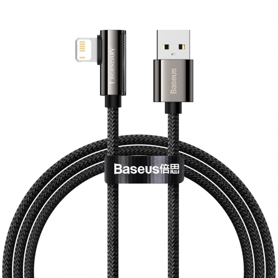 Baseus CALCS-01 Legend Series Lightning derékszögű USB-kábel, 2,4A, 1 m