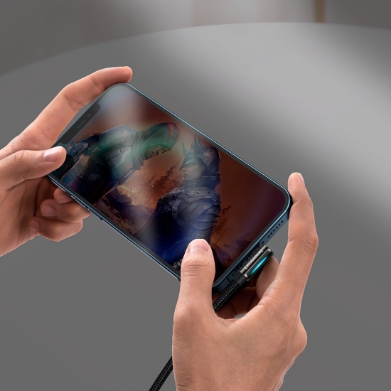 Baseus CALCS-01 Legend Series Lightning derékszögű USB-kábel, 2,4A, 1 m