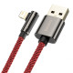 Baseus CACS000109 Legend 90 fokban döntött USB - Lightning kábel 2.4A 2m piros