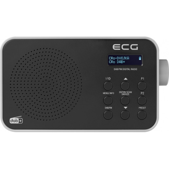 ECG RD 110 DAB Black DAB+/FM rádió RD110