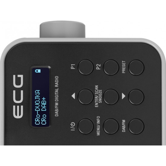 ECG RD 110 DAB Black DAB+/FM rádió RD110