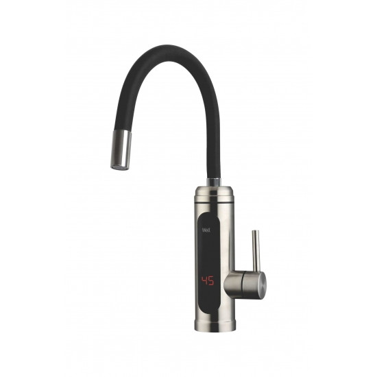 Well WHIPPY elektromos átfolyós vízmelegítő csaptelep, flexibilis kifolyócsővel 360°-ban forgatható FCT-EL-WHIPPY-WL