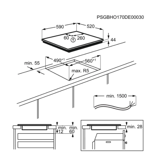 Electrolux EIP6446 Pure beépíthető indukciós főzőlap