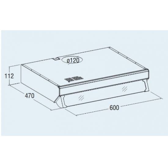 Cata F-2050 WH/L fehér konyhai elszívó
