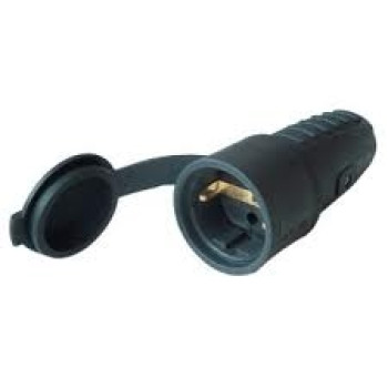 Gumis lengő dugaszoló aljzat védősapkával