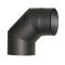 Füstcső könyök 180mm/90°, 1,5mm vastag tisztítónyílással