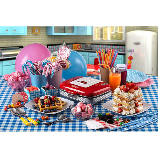 Ariete 1973.RD Party Time gofrisütő piros