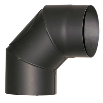 Füstcső könyök 200mm/90°, 2mm vastag tisztítónyílással