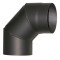 Füstcső könyök 200mm/90°, 2mm vastag tisztítónyílással