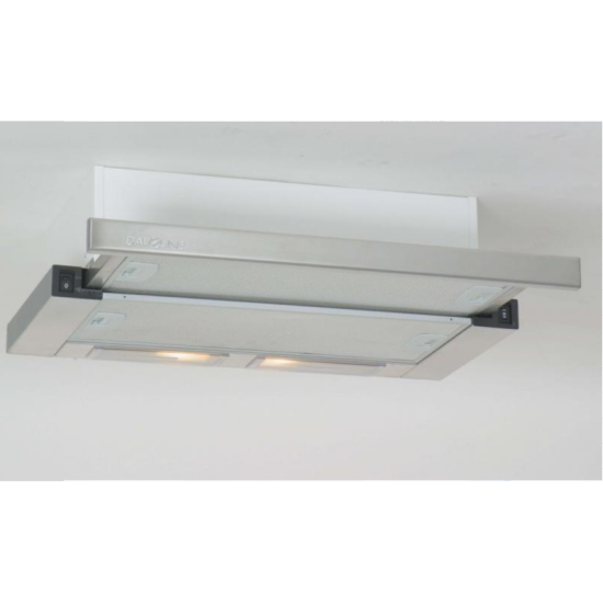 Davoline Slider 1M 050 X 50cm inox beépíthető teleszkópos konyhai elszívó