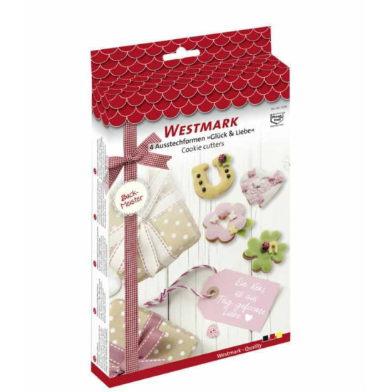 Westmark Sütemény kiszúró szett 4 db forma szerelem és szerencse formák 31932260