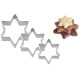 Westmark Sütemény kiszúró szett 3 méretű csillag forma
