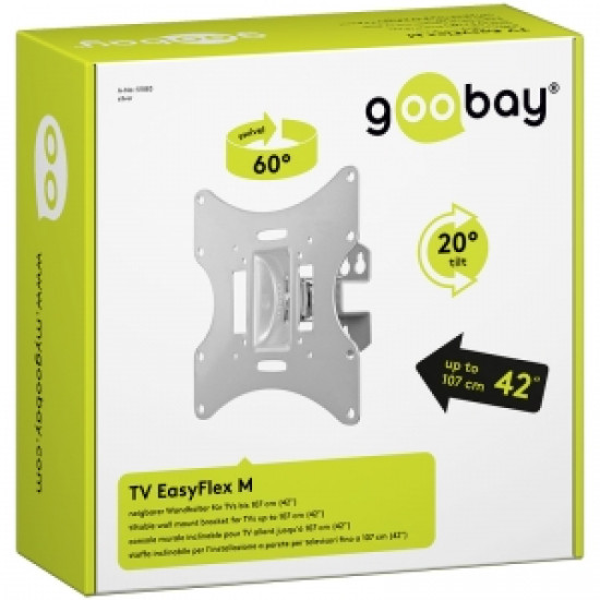 Goobay fali tartó 17-42"/43-107 dönthető, forgatható DE51883