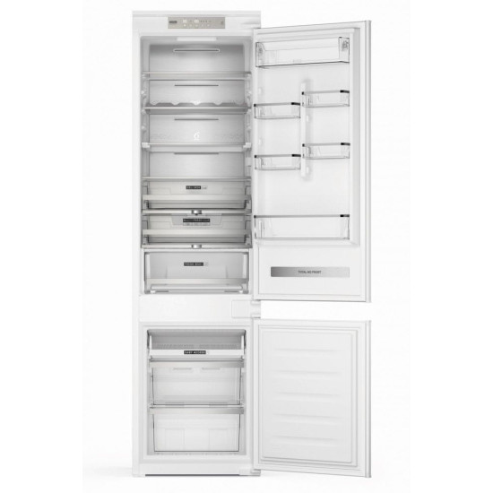 Whirlpool WHC20 T593 P Total No Frost beépíthető kombinált alulfagyasztós hűtőszekrény, 212/68L, 54x55x194 cm 