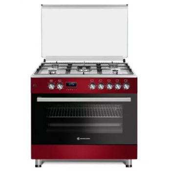 Novacook F9S50E6 RD kombinált tűzhely 90cm meggypiros