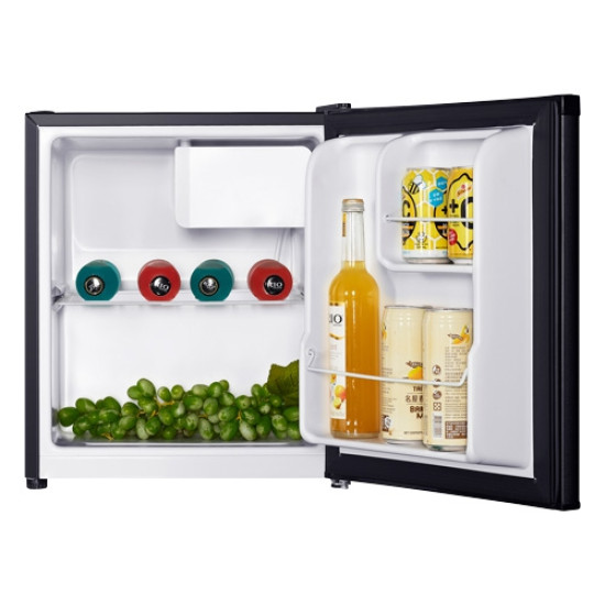 MPM MPM-46-CJ-02/E fekete mini hűtőszekrény 41 liter 0 C° fokos tároló rekesszel, 44x47x51 cm 