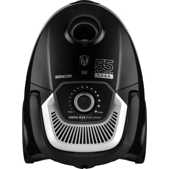 Sencor SVC5501BK porzsákos porszívó, 700W, fekete 