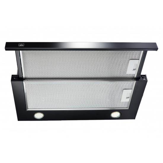 SLX ST 60 B/2 beépíthető fekete teleszkópos konyhai elszívó