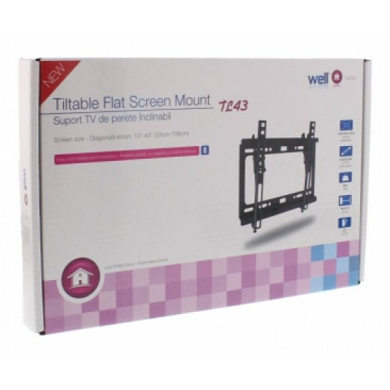 Well 13”-43” dönthető fali konzol TVS-LCD-TL43-WL