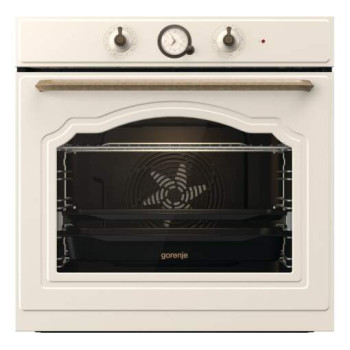 Gorenje BOS67372CLI beépíthető bézs rusztikus sütő ExtraSteam gőzfunkcióval, 59.5x56.4x59.5 cm,bézs szín 