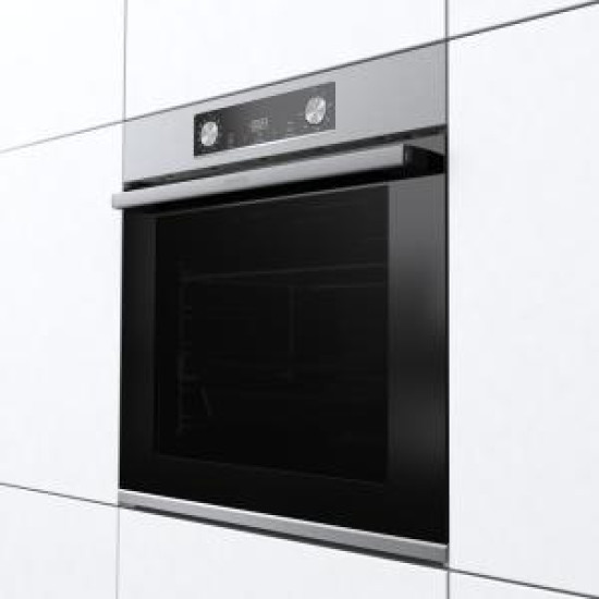 Gorenje BOS6737E13X beépíthető INOX sütő ExtraSteam gőzfunkcióval, "CLICK SYSTEM" áthelyezhető sütősín, 59.5x56.4x59.5 cm