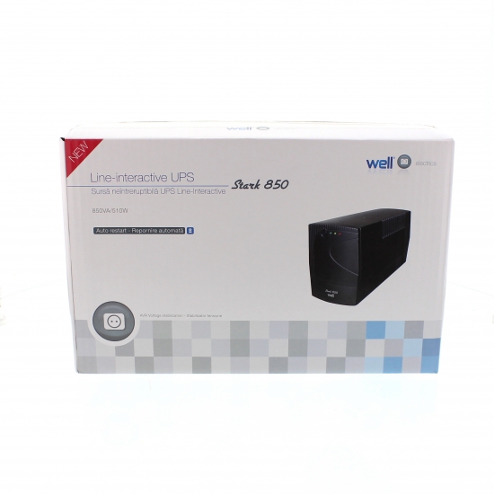 Well UPS-LINT-STARK850-WL 850VA szünetmentes tápegység