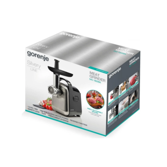 Gorenje MG1800BK húsdaráló 1800 W inox / fekete