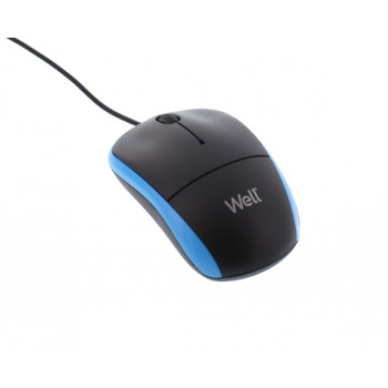 Well MOUSE-USB-MU002BE-WL, Vezetékes Optikai egér