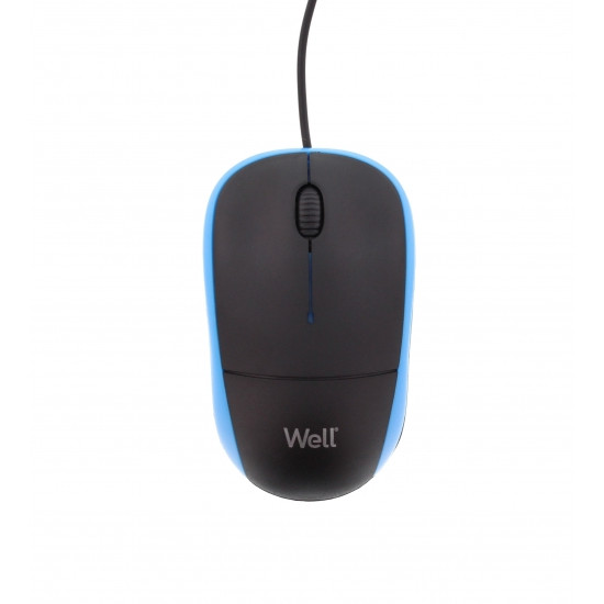 Well MOUSE-USB-MU002BE-WL, Vezetékes Optikai egér