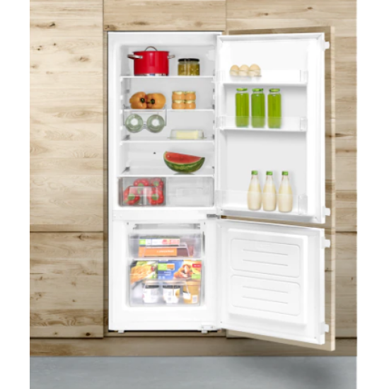 Amica BK2265.4 beépíthető kombinált alulfagyasztós hűtőszekrény, 162/50L, 54x54x144 cm 