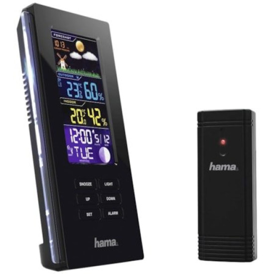 Hama 186312 időjárás állomás Color Edge,új
