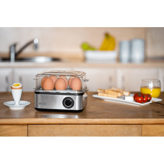 ECG UV5080 tojásfőző rozsdamentes acél-műanyag