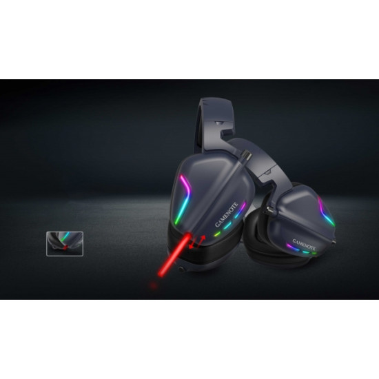 Havit Gamenote 9 H2019U USB 7.1 RGB gamer fejhallgató, fekete