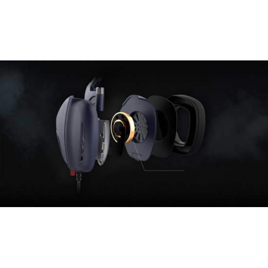 Havit Gamenote 9 H2019U USB 7.1 RGB gamer fejhallgató, fekete