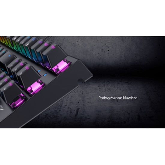 Havit GAMENOTE KB857L mechanikus billentyűzet